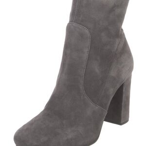 Prada Charcoal Suede Sock Boots